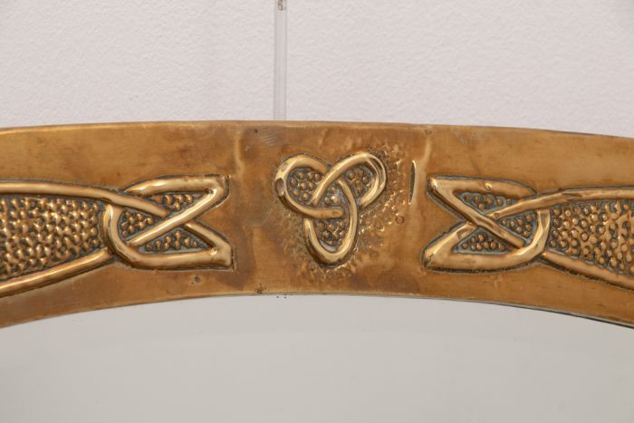 brass celtic hammered pattern