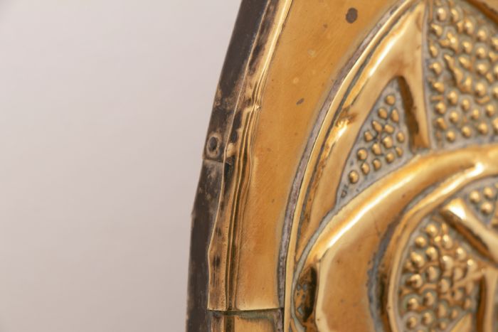 brass celtic hammered pattern