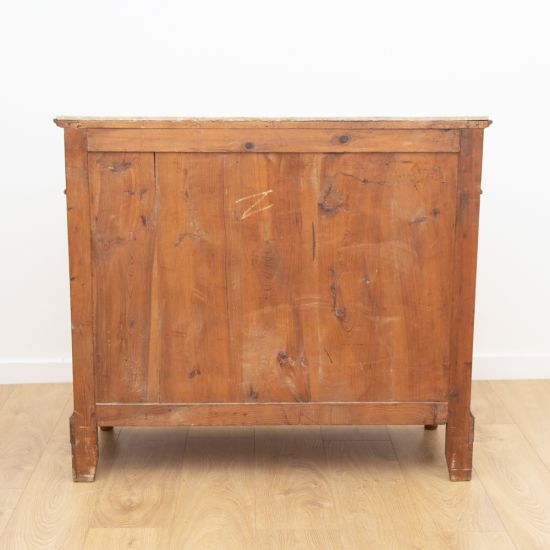 Vintage Pine Chest of Drawers with Marble Top